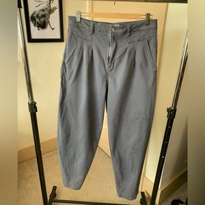 Grey Balloon Leg Pants